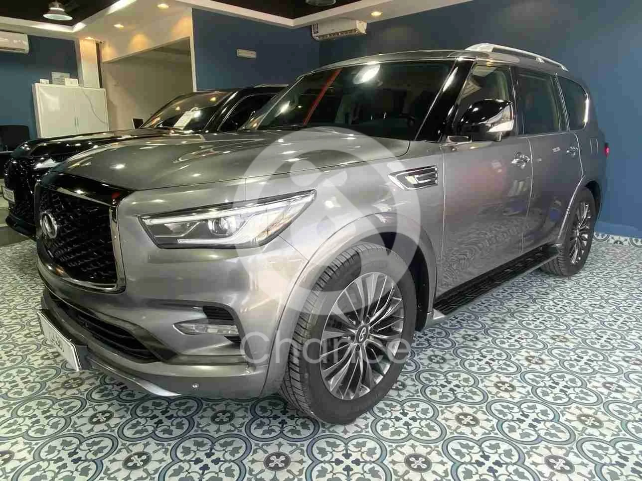 انفنيتي كيو اكس 80 2021 اوتوماتيك 112,000 كم 8 سلندر دفع رباعي اس يو في رمادي