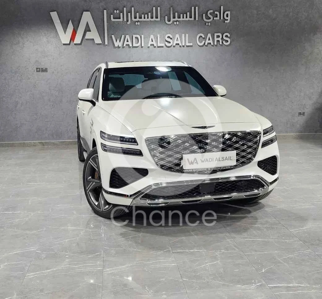 جينيسيس جي في 80 2025 اوتوماتيك 333 كم 6 سلندر دفع رباعي اس يو في أبيض تحت الضمان