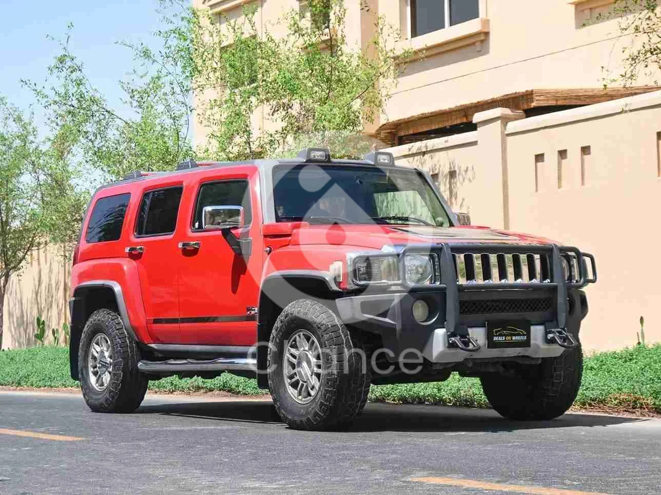 همر اتش 3 2009 اوتوماتيك 197,000 كم 5 سلندر دفع رباعي اس يو في أحمر