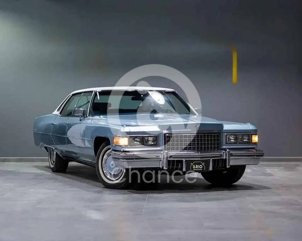 كاديلاك ديفيلي 1976 اوتوماتيك 62,000 كم 8 سلندر دفع خلفي كلاسك ازرق تحت الضمان