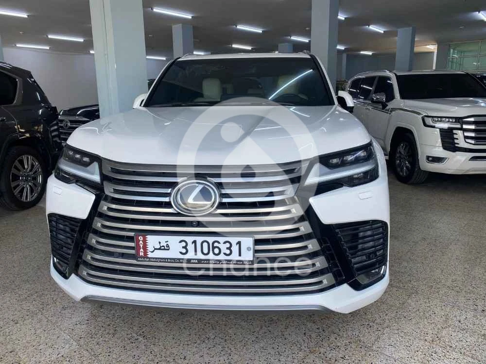 لكزس لكجرى ابيض من داخل اوف وايت وارد الدوحه موديل 2022 فل 25 سماعه صبغ وكاله محركات وكاله