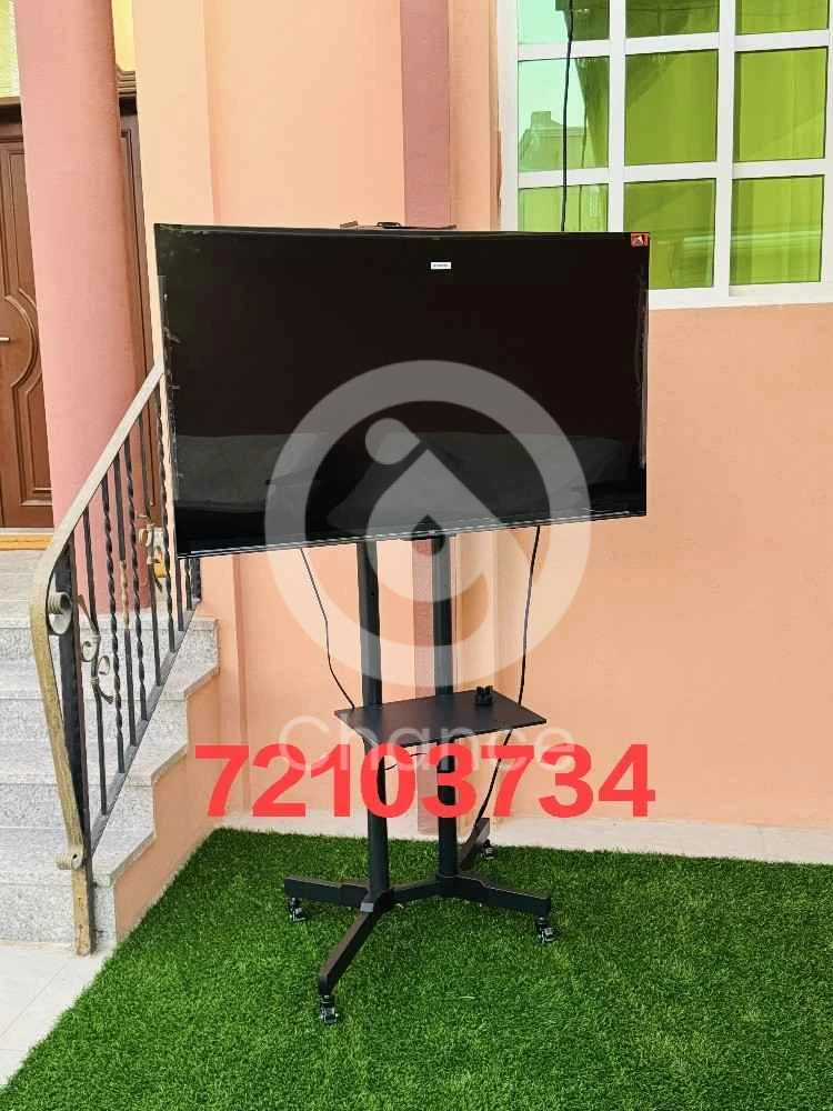 يمكن استخدام حامل التلفزيون المثبت على الحائط حتى التلفزيون من 32 بوصة إلى 75 بوصة، يمكنك استخدام هذا ف ي المكتب المنزل مجل كيما في أي مكان مناسب، اتصل بنا لمزيد من المعلومات72103734